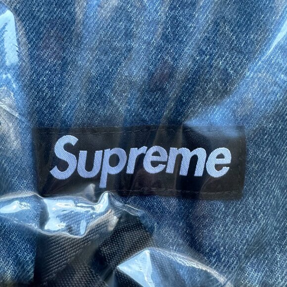 SOLD OUT authentic SUPREME FW25 ‘Washed Indigo’ DENIM BACKPACK OS - Picture 8 of 11